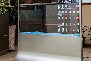 Напольный прозрачный дисплей AlfaDispLay ADLDI-55TR OLED HF