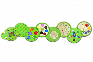 Тактильно-развивающая панель Гусеница Жужа