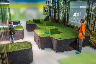 Интерактивный беспроводной лазерный стрелковый тренажер "Меткий" Zarnitza