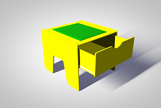 Лего-стол для конструирования с выдвижным ящиком «Приоритет» Новые горизонты
