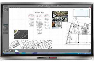 Интерактивная панель с функционалом маркерной доски и удаленным взаимодействием SMART kapp iQ 65 V2
