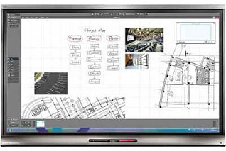Интерактивная панель с функционалом маркерной доски и удаленным взаимодействием SMART kapp iQ 75