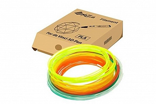 Комплект пластика для 3D ручки XYZPrinting (216 гр) (6 цветов по 12 метров каждого)