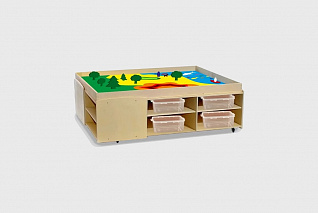 Игровой стол "Ландшафт" с набором игрушек Romsens