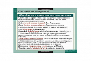 Комплект таблиц «Русский язык. 10 - 11 класс» Новый диск