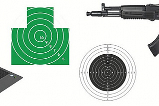 Лазерный стрелковый тренажер Калибр-СТ1 (комплект с автоматом) Ziluo
