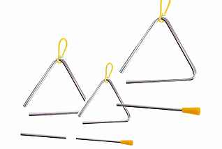 Набор музыкальных треугольников (3 шт. разного размера)