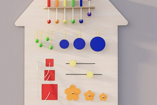 Настенный модуль "Цвета и величины" «Умничка»