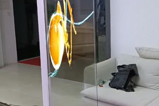 Напольный прозрачный дисплей AlfaDispLay ADLDI-55TR OLED V2