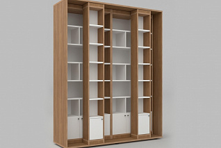 Стеллаж с передвижными модулями из коллекции СТУГЛ 184х60х220 см АЛМА