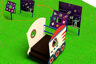 Модуль для космической станции «Луноход Лунтяшка с иллюминаторами. Космический глазастик» "Приоритет"