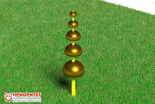 Установка для музыкальной площадки «Поющая пирамида» (5 поющих чаш) "Приоритет"