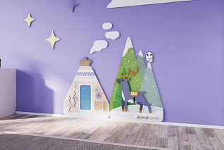 Декоративно-развивающая панель "Северный край" «Умничка»