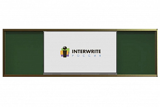 Комплект рельсовой системы с классной доской IGB1L и интерактивной панелью Interwrite 86"