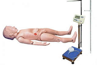 Тренажер-манекен ребенка 3х лет для отработки навыков ухода с возможностью определения показателей физическогого развития Zarnitza