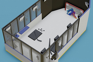 Тренажер хоккейный интерактивный «Бомбардир» СТ0023