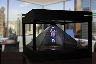 Голографическая 3D пирамида HighPyramide четырехсторонняя 43