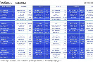 Электронное расписание SENSYSTEM для Windows. Горизонтальное табло поликлиники. SN5564