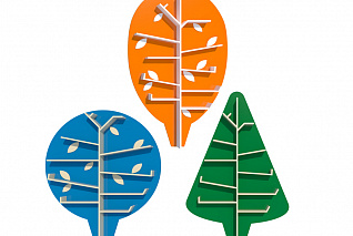 Экополка - Яблонька, Елочка, Дубок