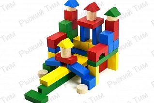 Конструктор деревянный 1,5-2 года 52 элемента, ТМ Рыжий Тим