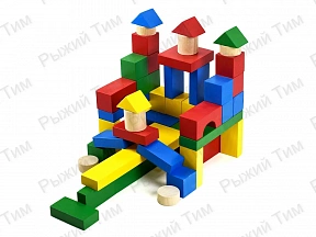 Конструктор деревянный 1,5-2 года 52 элемента, ТМ Рыжий Тим