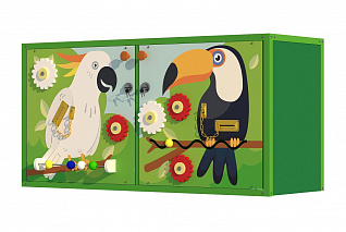 Уличный бизишкаф «Тропические птицы» «Умничка»