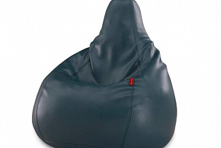 Кресло-мешок из экокожи сизое «АЛМА»