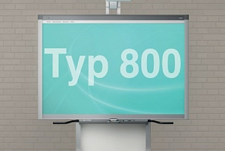 Мобильная напольная стойка, регулируемая по высоте для интерактивной доски PolyGlide