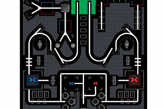 Соревновательное поле с элементами MakeX Stater Arenas Kit P1090013