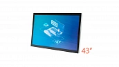 Монитор сенсорный встраиваемый AnTouch ANT-4310ip 43", PCAP (проекционно-ёмкостный), 1920х1080, 450 кд/м2, 10 касаний, DP, 2хHDMI, VGA, DVI, IP65, VESA, 2х10 Вт