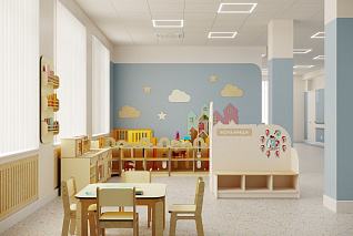 Игровой уголок в медицинском учреждении 32 м2