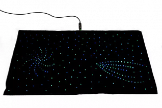 Фиброоптический ковер 150х150, настенный (звезды, 300 точек)