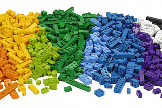 Конструктор Tinkamo Лёва. Кирпичики для творческих занятий 45020