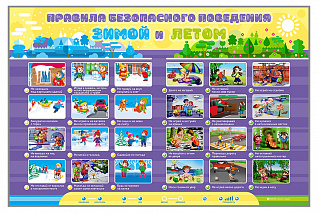 Интерактивный стенд "Правила безопасного поведения Зимой и Летом" Zarnitza