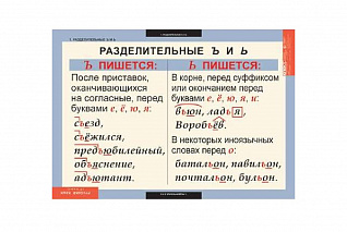 Комплект таблиц «Русский язык. 5 класс» Новый диск