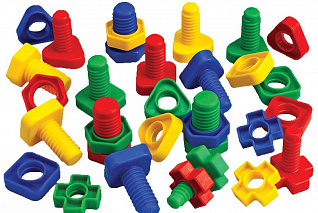 ГАЙКИ И БОЛТИКИ. НАБОР 64 ШТ.