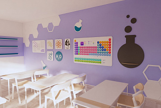 Набор декора для кабинета химии «Умничка»