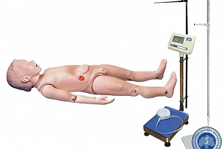 Манекен ребенка 3х лет для отработки навыков ухода с возможностью определения показателей физическогого развития