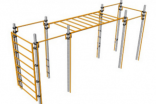 Рукоход одноуровневый с турниками