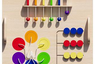 Настенный модуль для изучения цветов «Умничка»