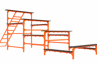 Уличное препятствие для НВП и ОБЖ: "Разрушенная лестница"