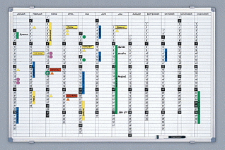 Планинг Magnetoplan"Пост.обзор года",930х630мм,русс.яз,сист