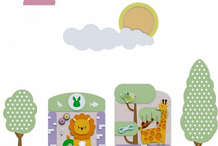 Декоративно-развивающая панель "Зоопарк" «Умничка»