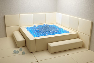 Сухой бассейн АЛМА с шариками и RGB-подсветкой 140х140 см