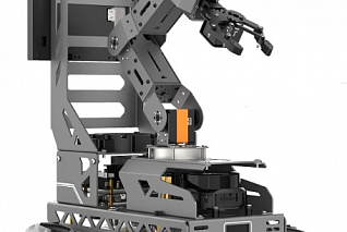 Автономный робот манипулятор с колесами всенаправленного движения для изучения операционных систем реального времени, с экраном, лидаром и камерой глубины, поддержкой картографирования и навигации SLAM "Яков" ПРО Техник