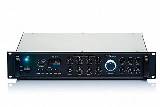 Трансляционный микшер-усилитель 6 зон с MP3-BT-FM плеером PASystem LEV-650