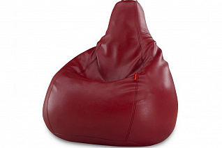 Кресло-мешок из экокожи тёмно-бордовое «АЛМА»