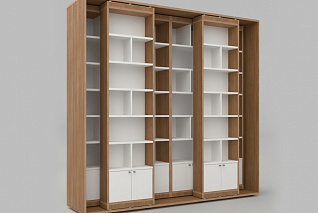 Стеллаж с передвижными модулями из коллекции СТУГЛ 184х85х220 см АЛМА