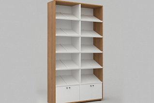 Стеллаж для периодики из коллекции СТУГЛ 120х35х180 см АЛМА