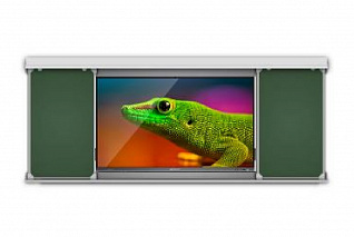 Раздвижная рельсовая система досок Geckotouch (1200х3000 мм) для интерактивных панелей 65"